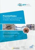 Cover des Praxisleitfadens für Städte und Gemeinden in Baden-Württemberg "Überprüfung und Sanierung von Grundstücksentwässerungsanlagen"