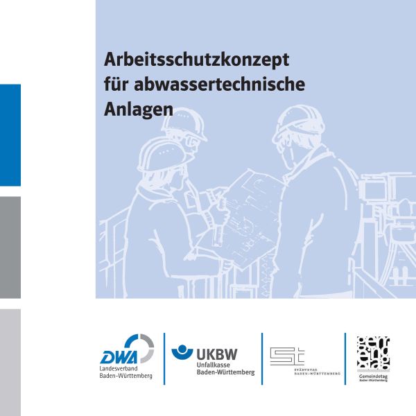 Cover der Broschüre Arbeitsschutzkonzept für abwassertechnische Anlagen