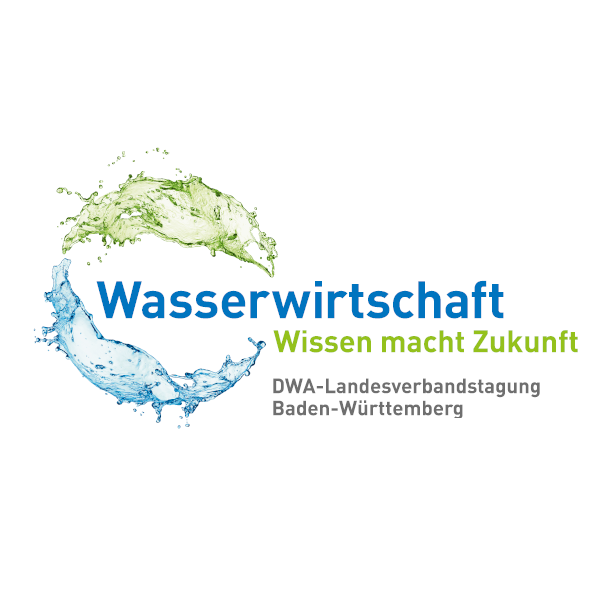 Wasserwirtschaft, Wissen macht Zukunft - Logo der DWA-Landesverbandstagung Baden-Württemberg