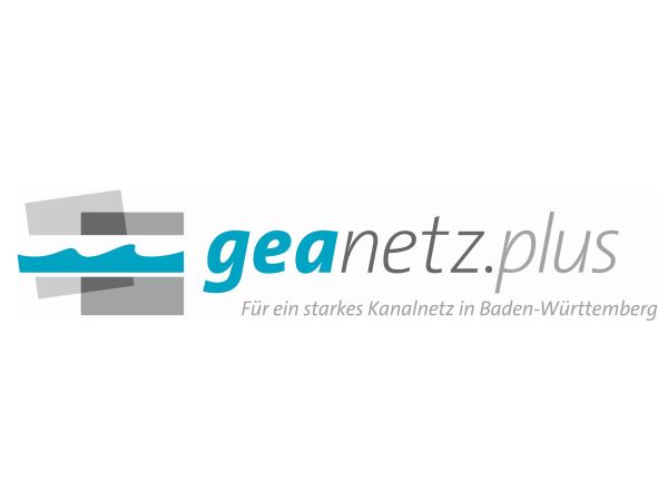 Logo des Projekts geanetz.plus - Für ein starkes Kanalnetz in Baden-Württemberg
