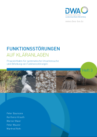 Cover des Praxisleitfadens: Funktionsstörungen auf Kläranlagen, Heft 3