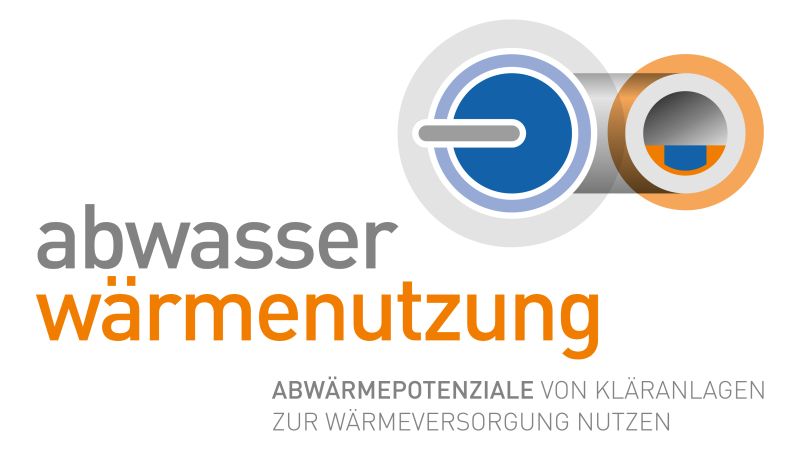 Logo des Projekts Abwasser Wärmenutzung - Abwärmepotenziale von Kläranlagen zur Wärmeversorgung nutzen.
