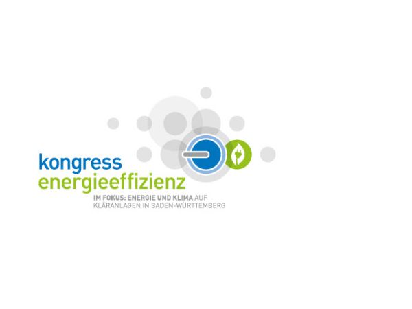 Logo des Kongresses Energieeffizienz - Im Fokus Energie und Klima auf Kläranlagen in Baden-Württenberg
