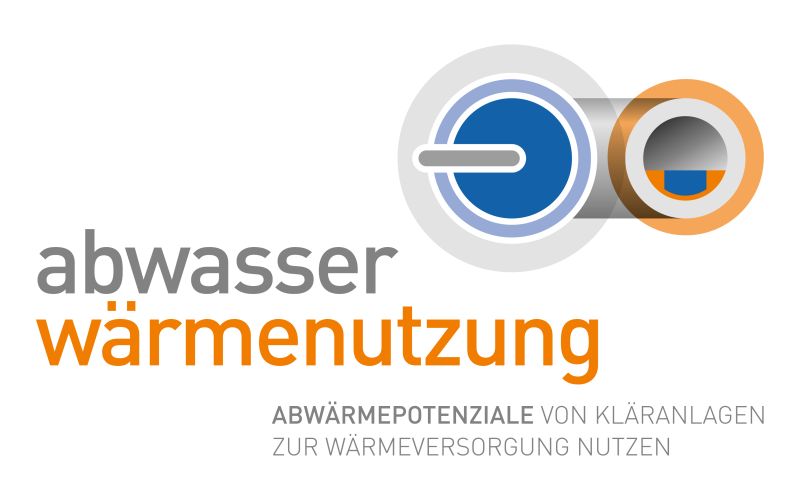 Logo des Projekts Abwasser Wärmenutzung - Abwärmepotentiale von Kläranlagen zur Wärmeversorgung nutzen.