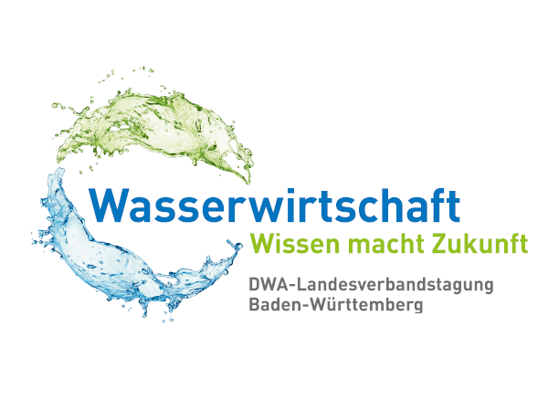 Wasserwirtschaft, Wissen macht Zukunft - Logo der DWA-Landesverbandstagung Baden-Württemberg
