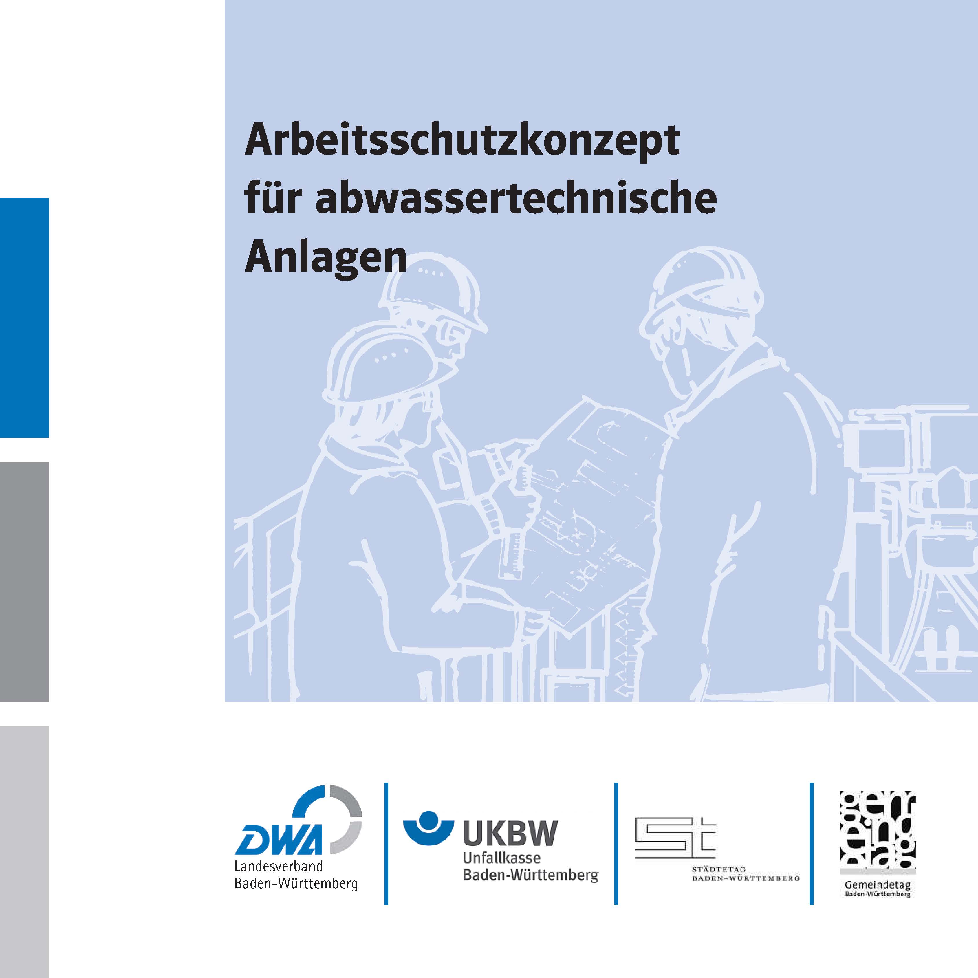 Cover der Broschüre Arbeitsschutzkonzept für abwassertechnische Anlagen