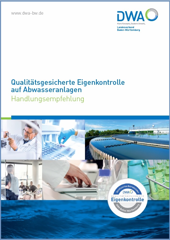 Cover der Handlungsempfehlung Qualitätsgesicherte Eigenkontrolle auf Abwasseranlagen